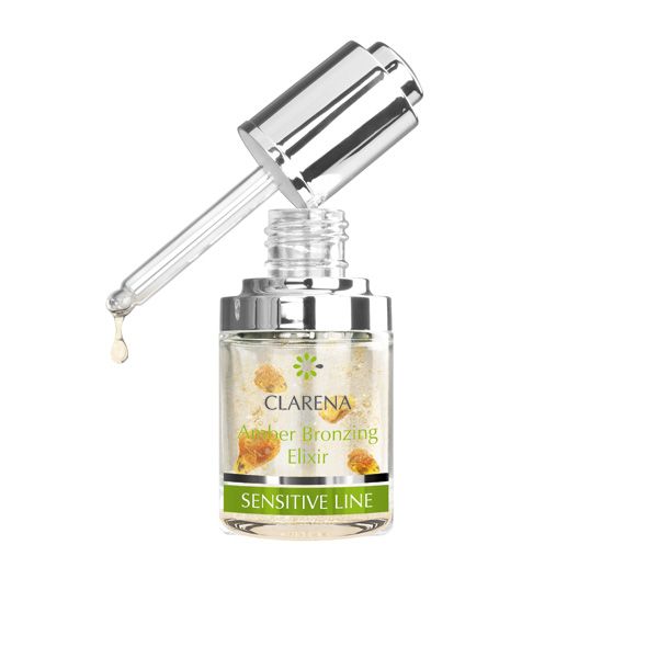 Bursztynowy eliksir brązujący Amber Bronzing Elixir Clarena, cena, ok. 69 zł