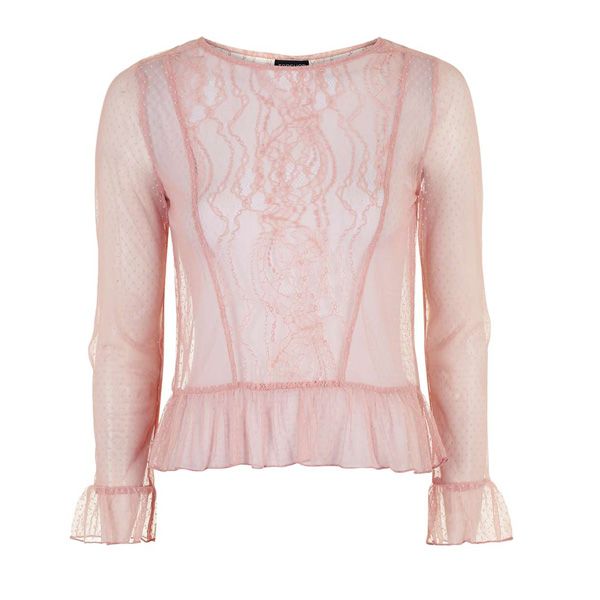Koronkowa bluzka Topshop, cena, ok. 140 zł
