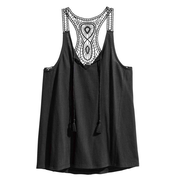 Koronkowy top H&M, cena, ok. 59,90 zł