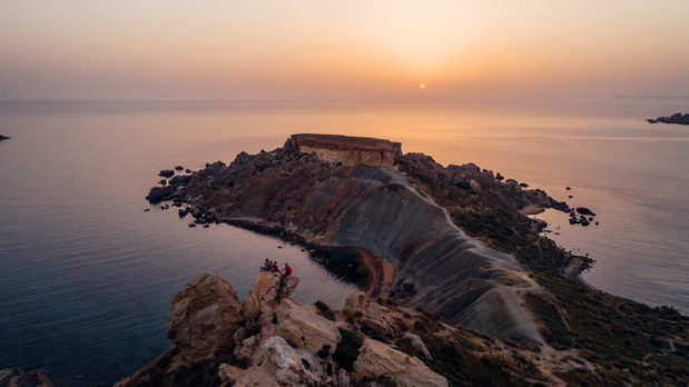 Aerial-of-Riveria-Bay-Malta-at-sunset-82d3e82