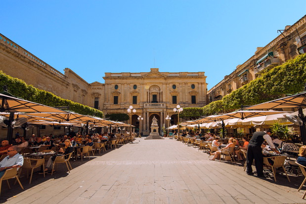 Caffe-Cordina-and-National-Library-Valletta-0408943-1