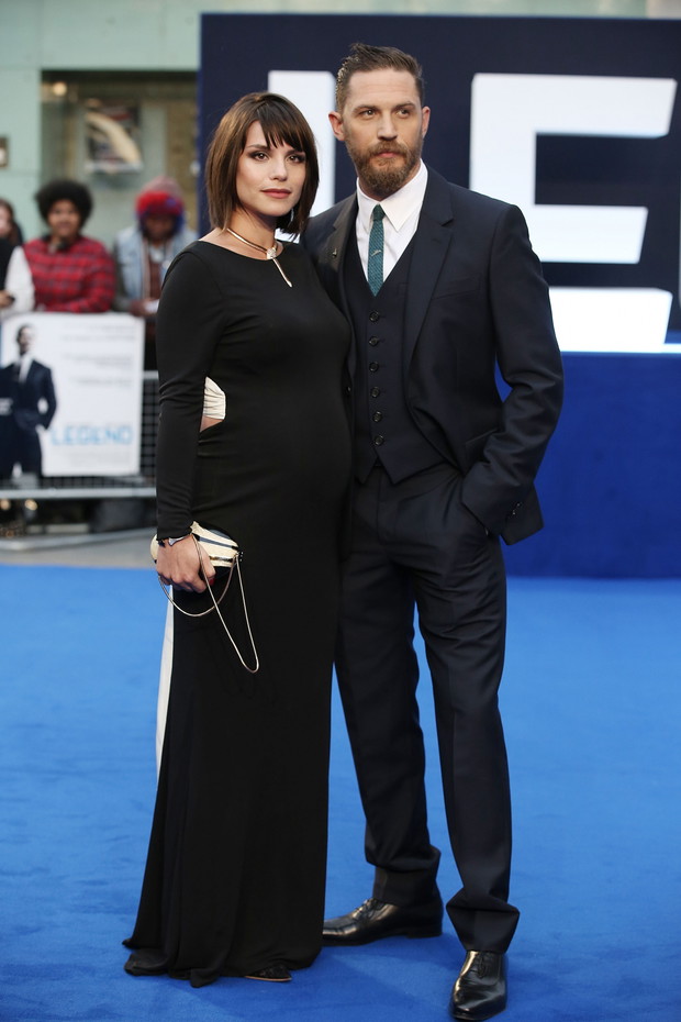 Charlotte Riley i Tom Hardy na premierze