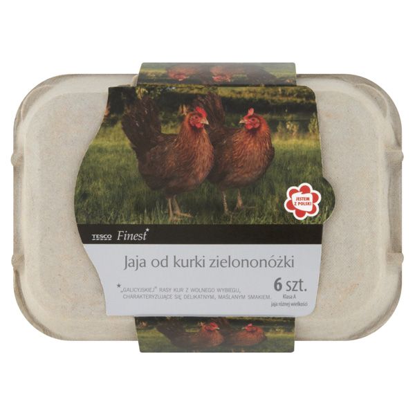 Jaja od kurki zielononóżki, Tesco finest