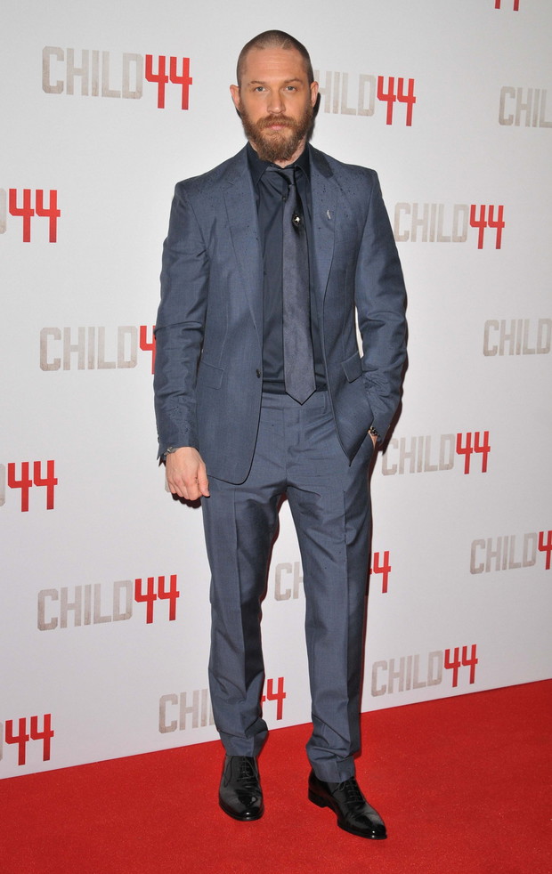 Tom Hardy na premierze filmu Child44