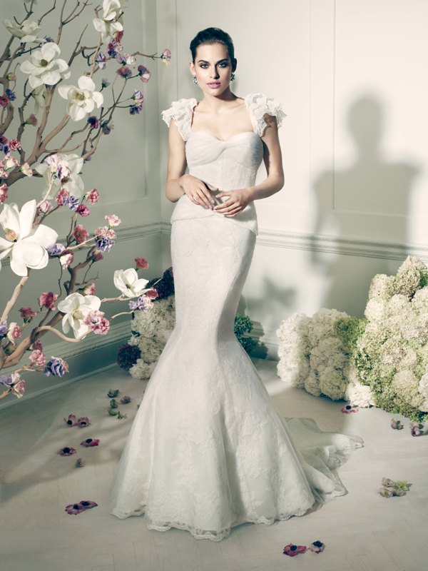 Suknia ślubna rybka - Zac Posen