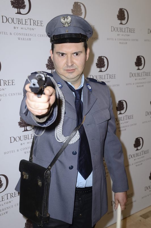 Michał Witkowski w nietypowym przebraniu