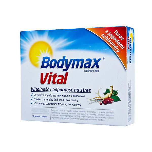 Bodymax Vital, ok. 26 zł (opakowanie 30 tabletek)