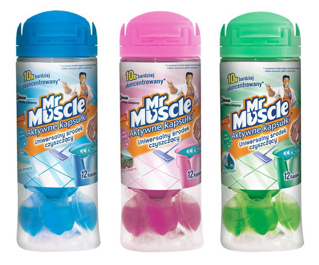 Mr Muscle®, Aktywne kapsułki do mycia powierzchni.