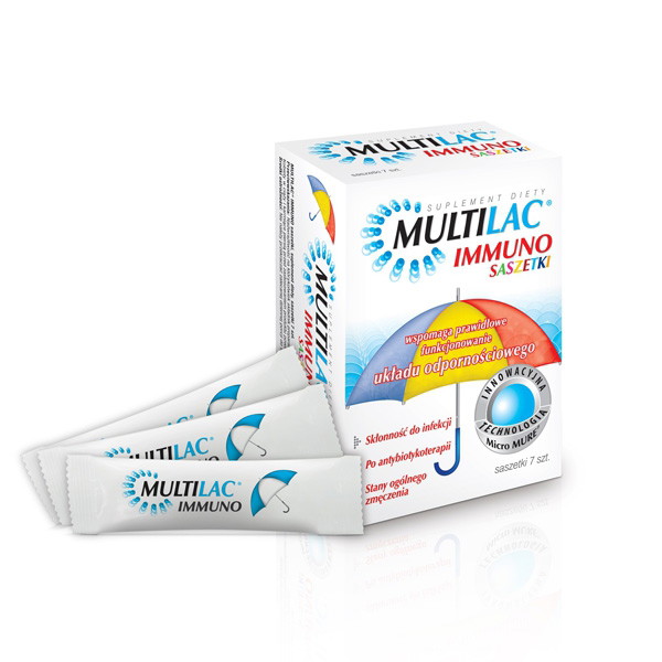 Multilac Immuno, ok. 17 zł (opakowanie 7 saszetek)