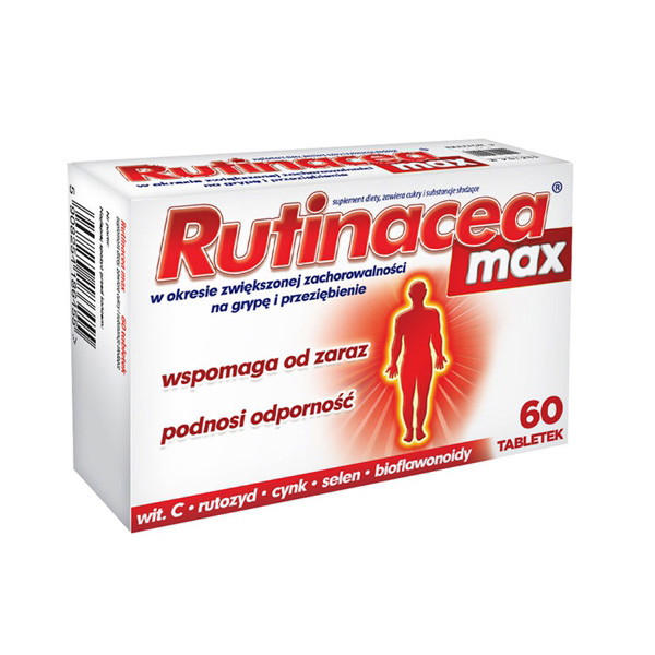 Rutinacea Max, ok. 7 zł (opakowanie 60 tabletek)
