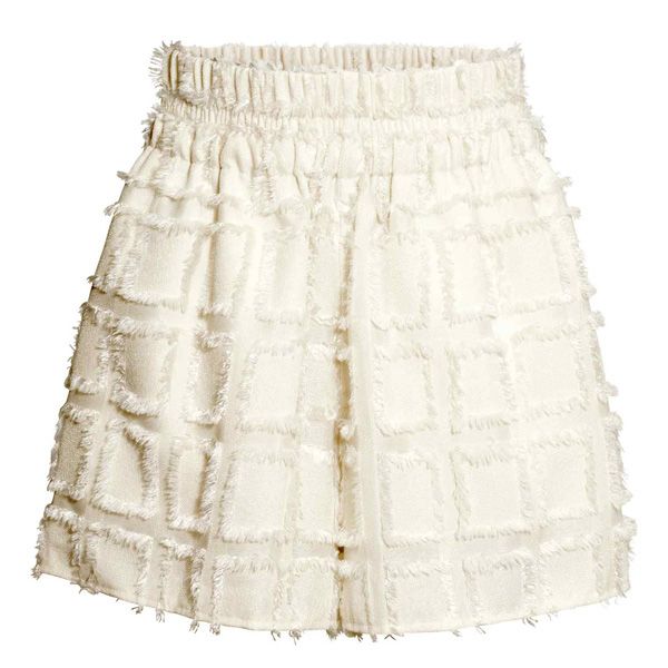 Białe szorty H&M, cena, ok. 139,90 zł