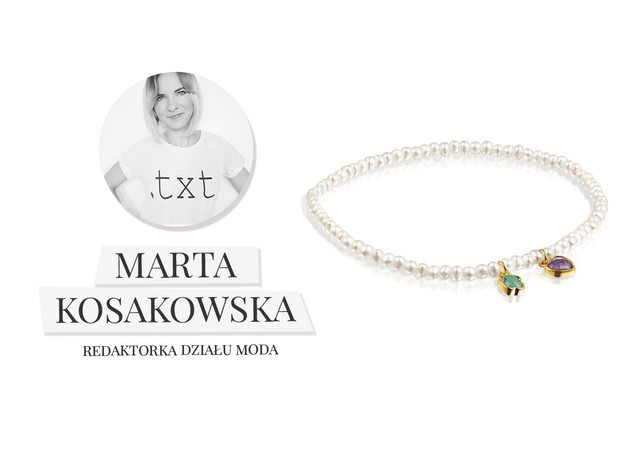Brasoletka z perłami, ametystem i amazonitem, Tous, cena ok. 329,00 zł