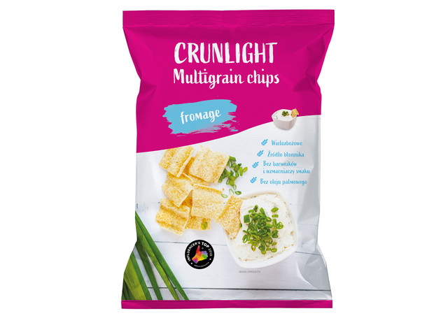 Chrupki wielozbożowe Crunlight w nowych opakowaniach - cena ok. 2.50 zł