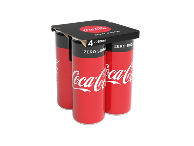 Coca-Cola bez zbiorczych opakowań foliowych na puszki