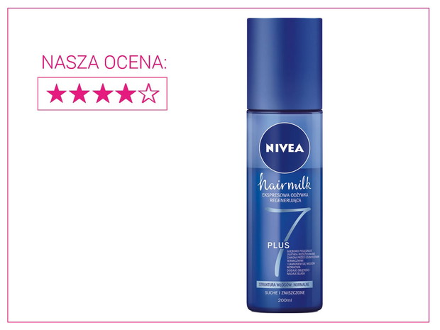 Ekspresowa odżywka regenerująca Hairmilk 7 Plus, Nivea, cena ok.14,99 zł
