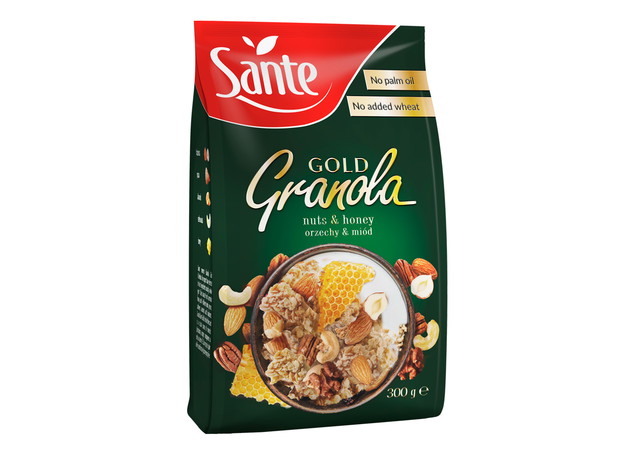 Granola Gold Sante orzechy&miód - cena ok. 8 zł