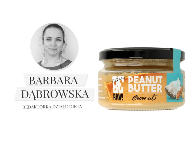 Krem orzechowy z dodatkiem wiórków kokosowych, Be Raw!, cena 9,99 zł