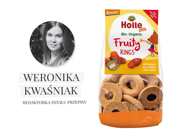 Owocowe krążki orkiszowo-owsiane z daktylami, Holle - cena ok. 12 zł