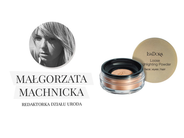 Puder rozświetlający do twarzy, ciała i włosów Isadora, cena 89 zł