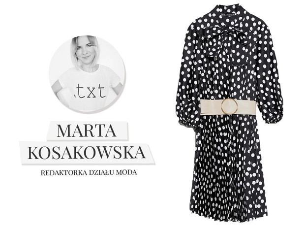 Sukienka w grochy, Zara, cena ok. 199,00 zł