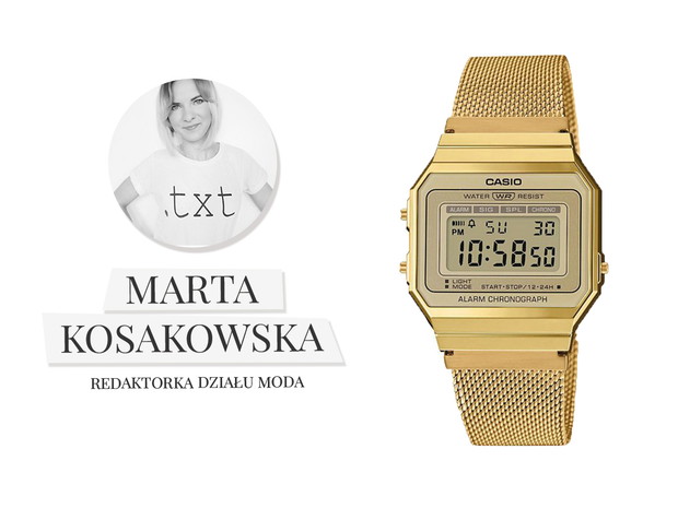 Złoty zegarek, Casio Vintage, cena ok. 329,00 zł