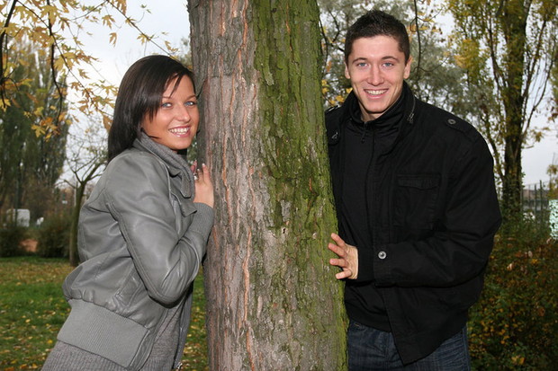 Anna Lewandowska i Robert Lewadnowski kiedyś