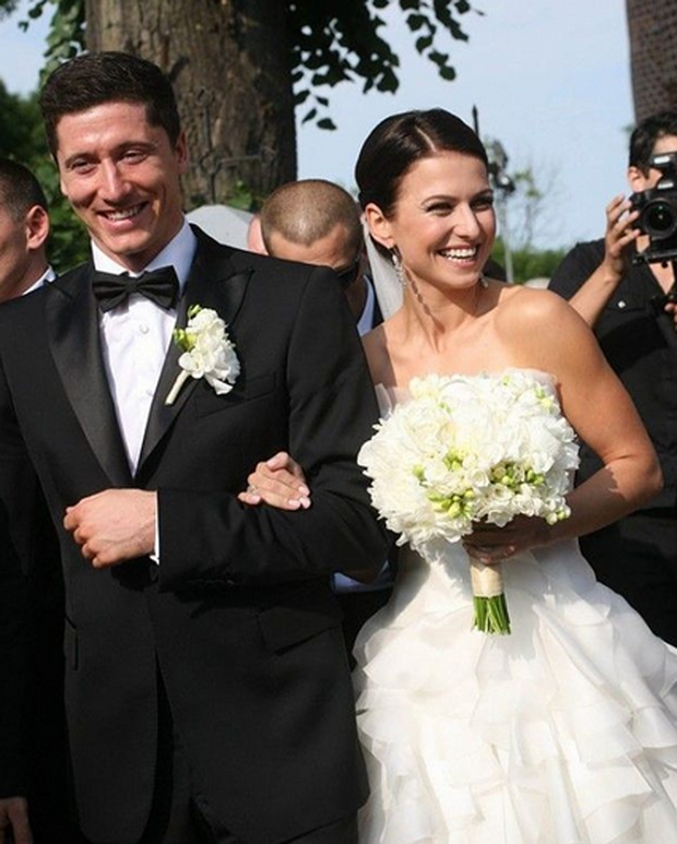 Anna Lewandowska i Robert Lewadnowski w dniu ślubu