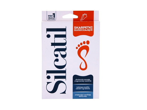 Skarpetki złuszczające Foot Care Silcatil, cena: ok. 16 zł
