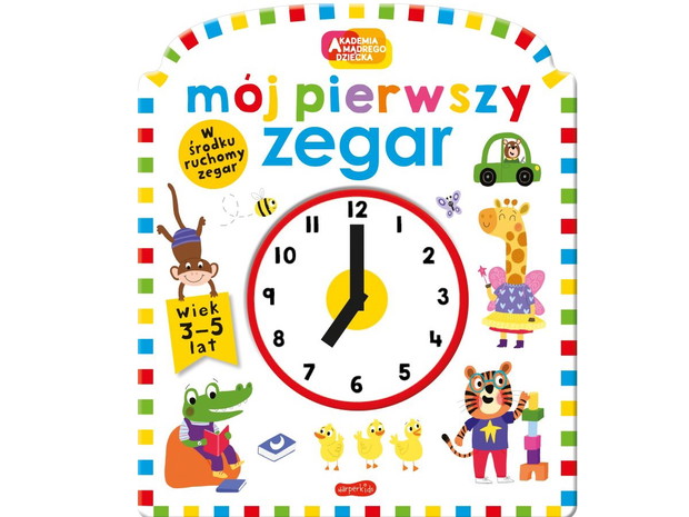 Akademia Mądrego Dziecka, Mój pierwszy zegar - cena ok. 30 zł