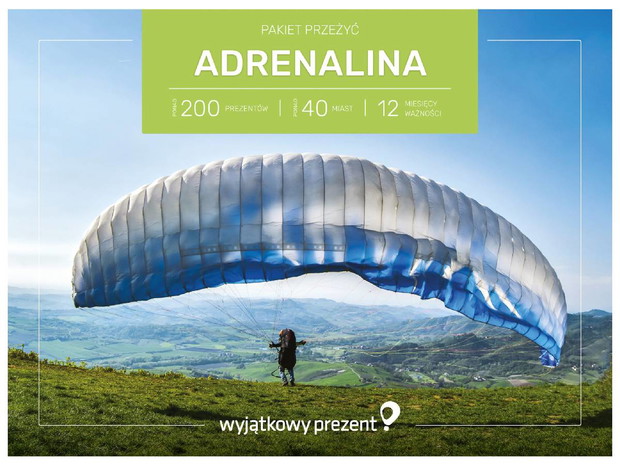 Pakiet przeżyć „Adrenalina”, Wyjątkowy Prezent, cena 299 zł