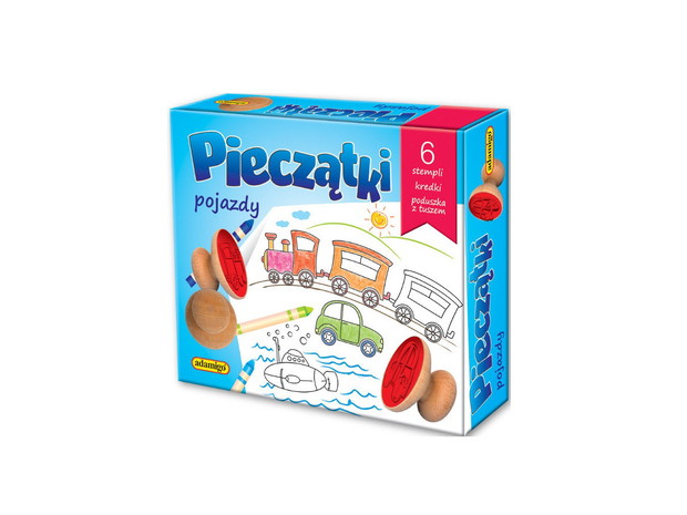 Pieczątki z samochodami, Adamigo - ok. 31 zł