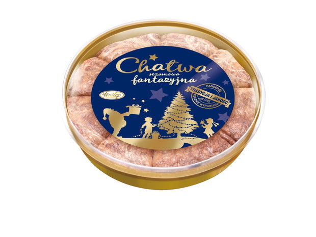 Chałwa świąteczna w formie torcika - cena ok. 15 zł
