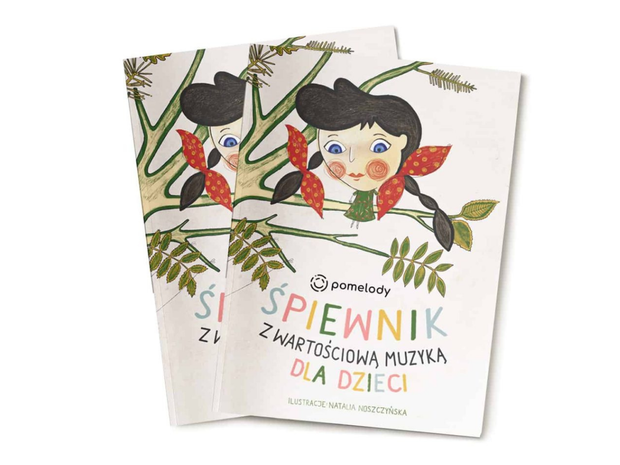 Polski Śpiewnik z wartościową muzyką dla dzieci (książka+CD), Pomelody, cena 55 zł