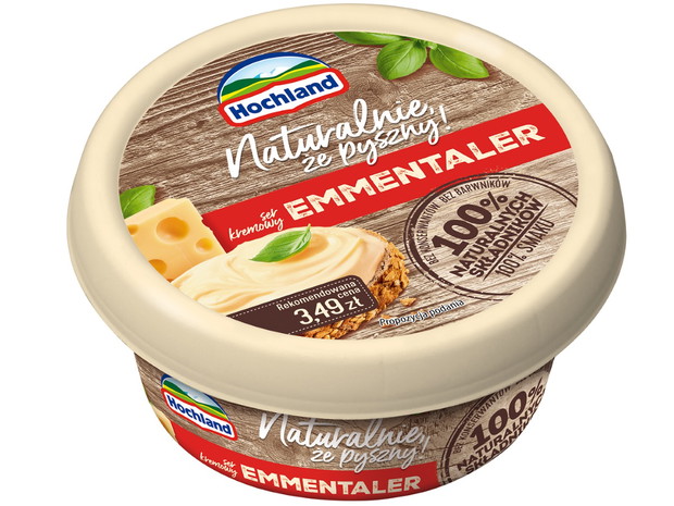 Serek w kubku Hochland, Naturalnie że pyszny - cena ok. 3.50 zł