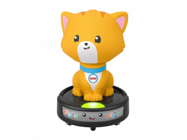 Zabawka do raczkowania, kot na odkurzaczu, Fisher Price, cena 69 zł