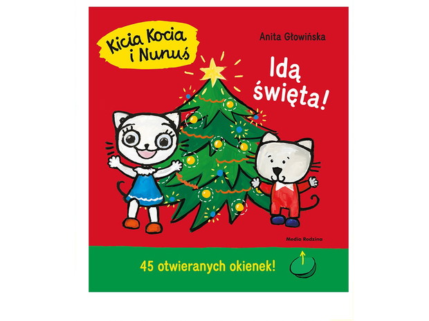 Anita Głowińska, świąteczna Kicia Kocia z okienkami, cena ok. 20 zł