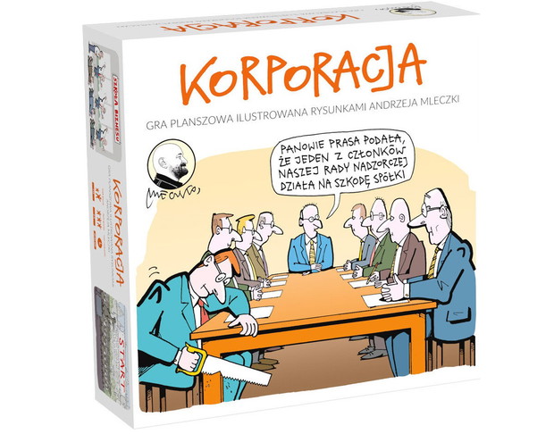 Gra planszowa z rysunkami Andrzeja Mleczki, Korporacja - cena 104 zł