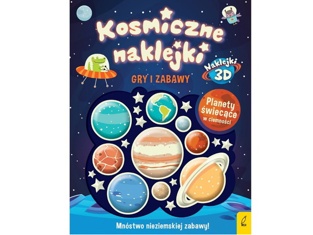Kosmiczne naklejki. Gry i zabawy - cena ok. 15 zł