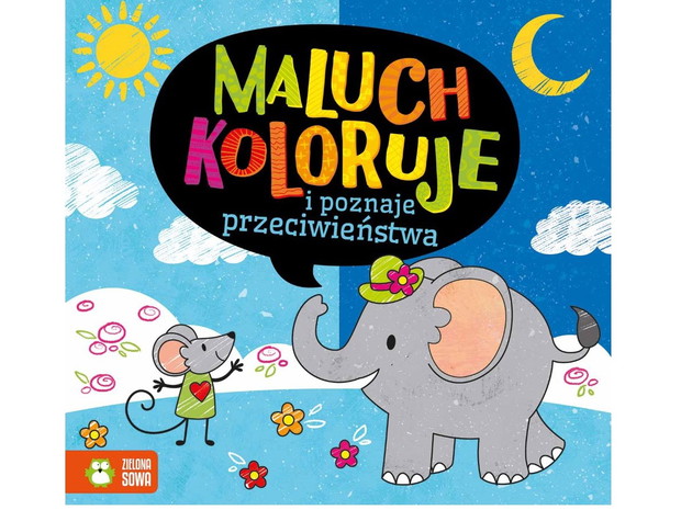 Maluch koloruje i poznaje przeciwieństwa - cena ok. 9 zł