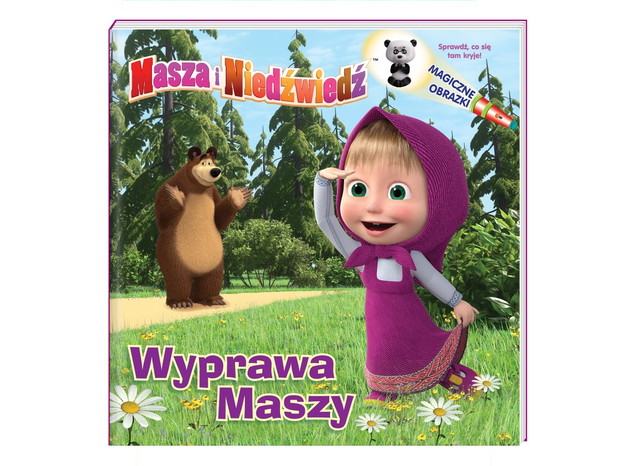 Masza i niedźwiedź. Wyprawa Maszy. Magiczne obrazki, cena ok. 19 zł