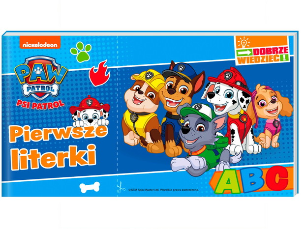 Psi Patrol Pierwsze literki, Dobrze wiedzieć!, cena ok. 9.99 zł