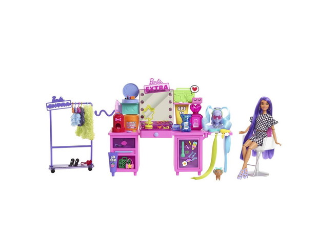 Barbie EXTRA Toaletka, zestaw z lalką, cena ok. 260 zł