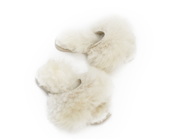 Kapcie Woolen Slippers Cream, Roboty ręczne, cena 199 zł