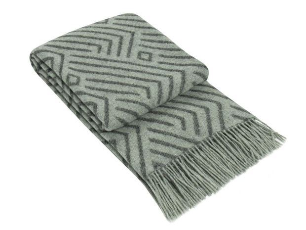 Koc Wełniany Merino Malaga szary, cena 149,00 zł