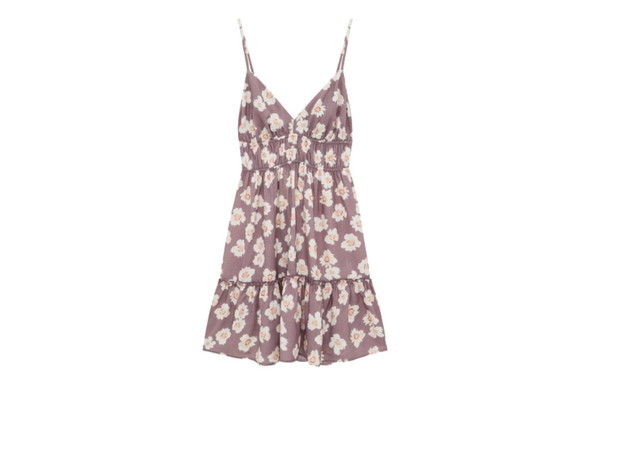 Sukienka na cienkich ramiączkach - Pull&Bear, cena: 99,99 zł