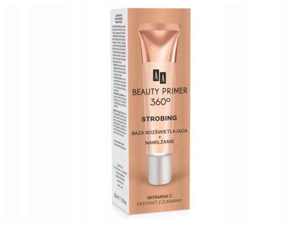 Baza rozświelająca Beauty Primer 360 AA, cena 38,90 zł