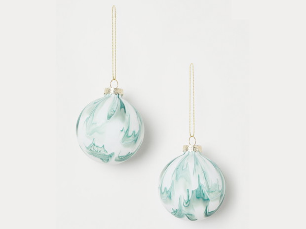 Bombki w morskie wzory, H&M Home, cena 29,99 zł