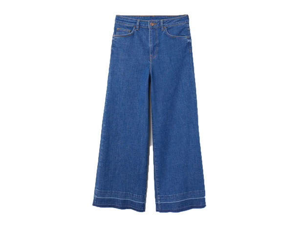 Jeansy culotte z wysokim stanem, H&M, cena ok. 129,90 zł