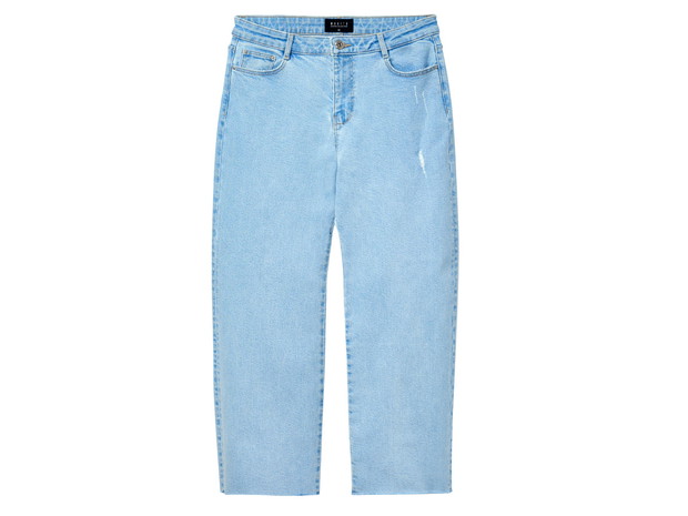Niebieskie jeansy z wysokim stanem, Mohito, cena ok. 89,90 zł