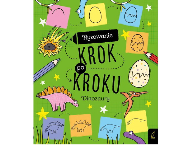 Rysowanie krok po kroku. Dinozaury, cena ok. 20 zł